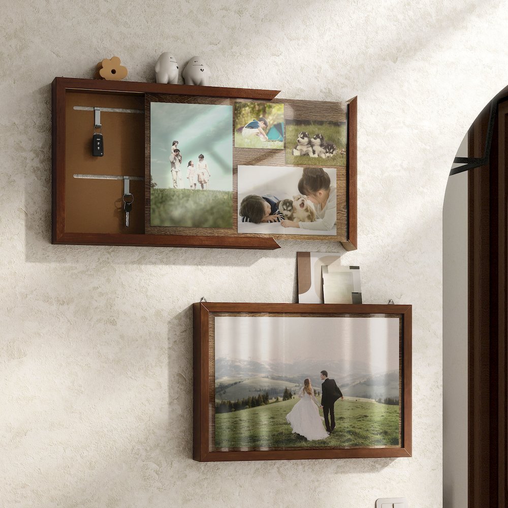 Roan 20-inch Hidden Storage Cabinet with Photo Frame. Picture 4