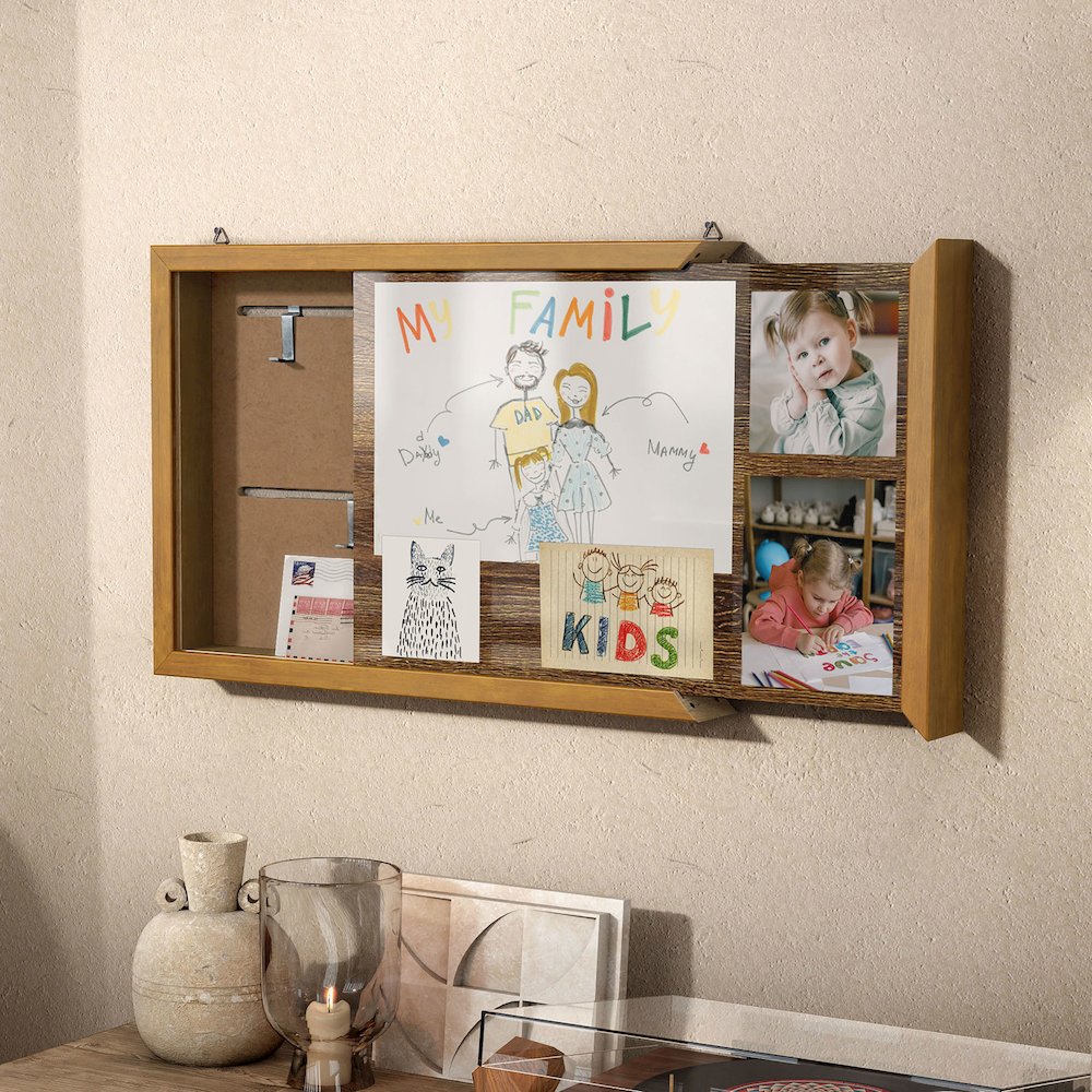 Roan 20-inch Hidden Storage Cabinet with Photo Frame. Picture 4