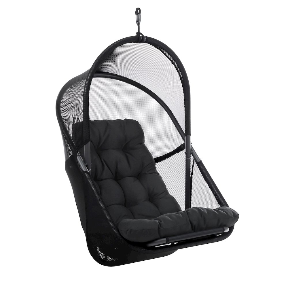 Drift Patio Foldable Porch Swing Chair with Cushion. Picture 1