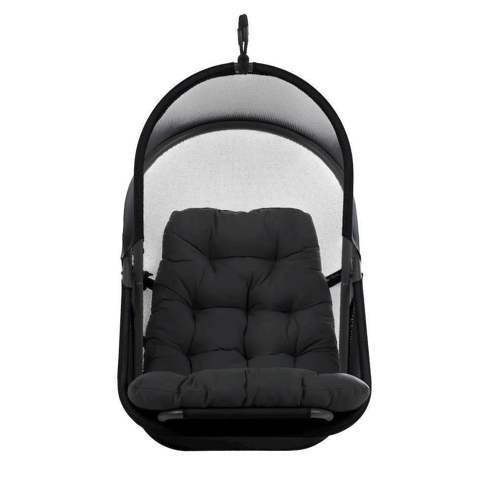 Drift Patio Foldable Porch Swing Chair with Cushion. Picture 2