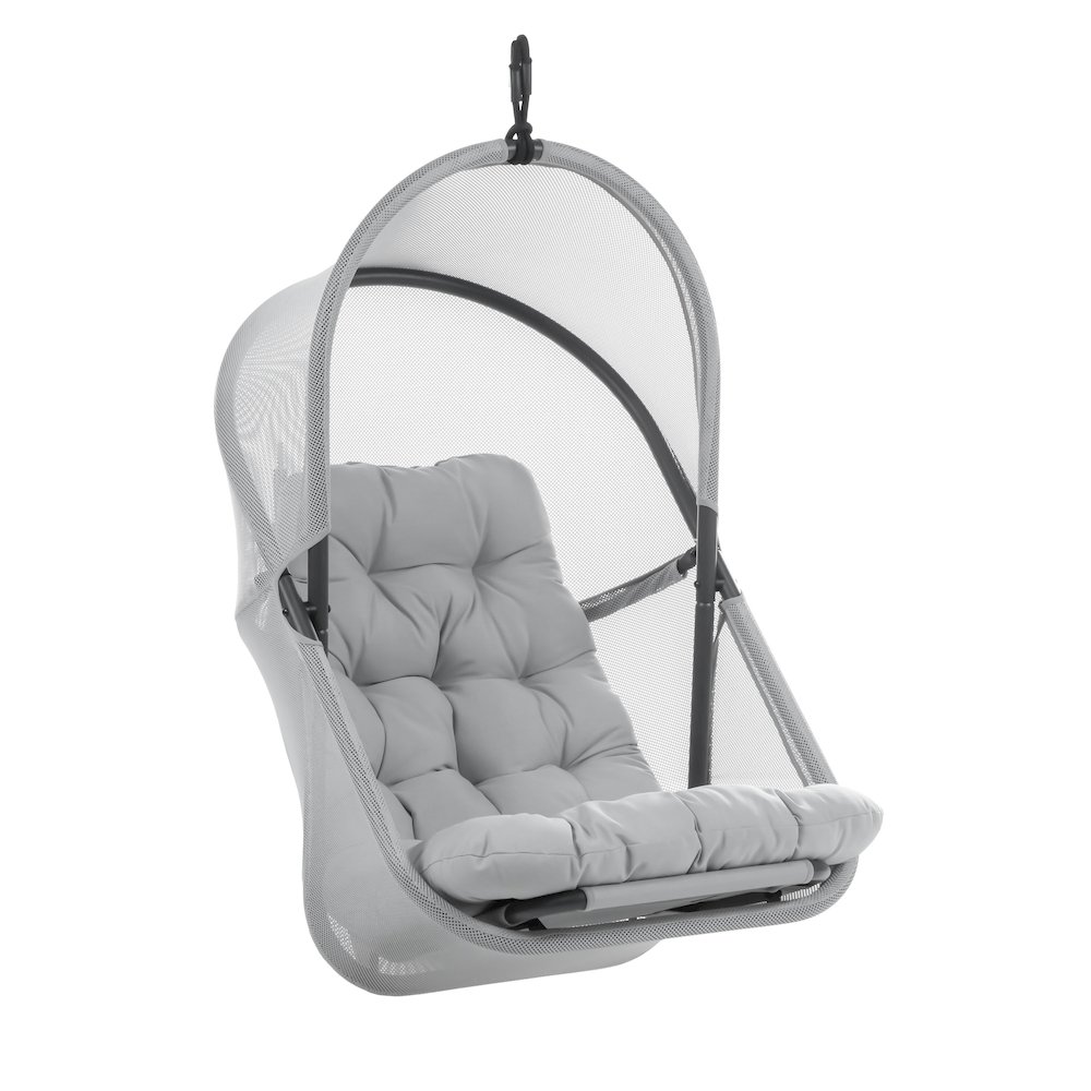Drift Patio Foldable Porch Swing Chair with Cushion. Picture 1