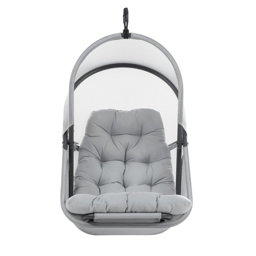 Drift Patio Foldable Porch Swing Chair with Cushion. Picture 2
