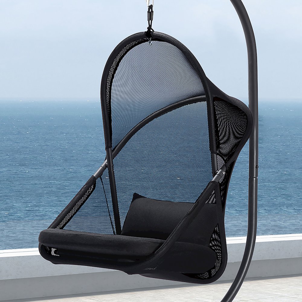 Sway UV-Resistant Foldable Patio Swing Chair with Cushions. Picture 4