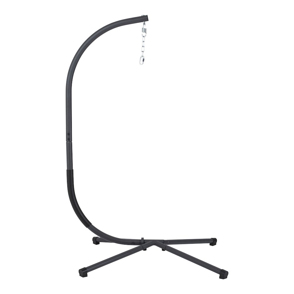 Hem Modern Steel Patio Swing Stand, Black. Picture 1