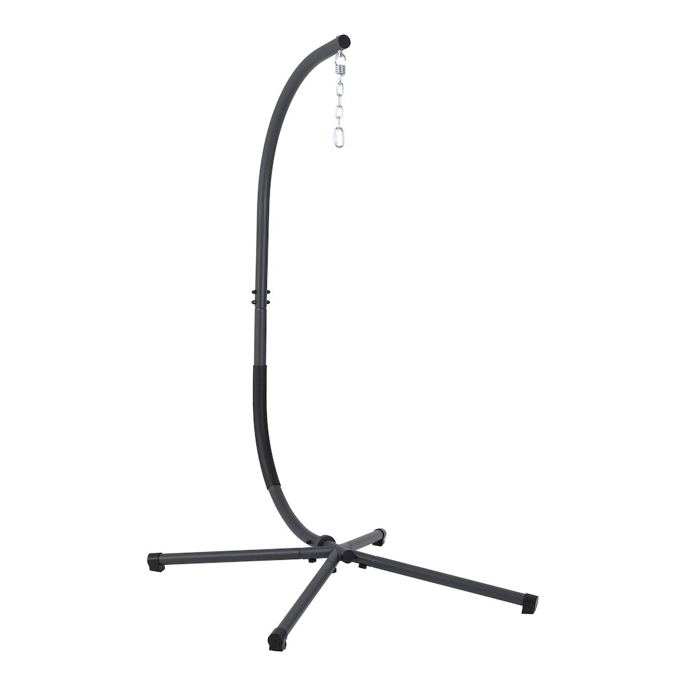 Hem Modern Steel Patio Swing Stand, Black. Picture 2