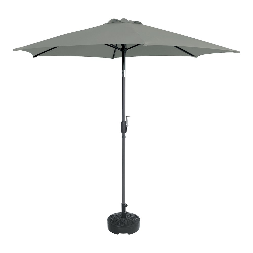 Skua Modern Round Tilting Patio Umbrella with Base Included. Picture 1