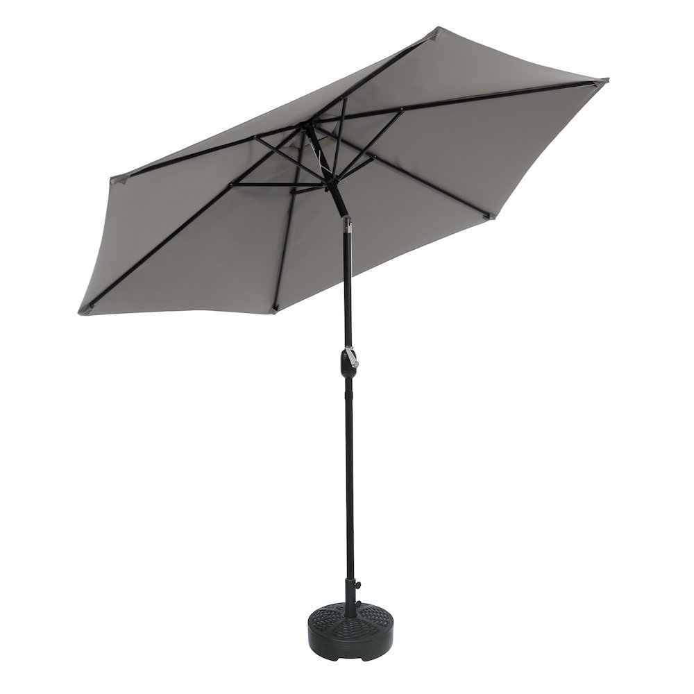 Skua Modern Round Tilting Patio Umbrella with Base Included. Picture 3