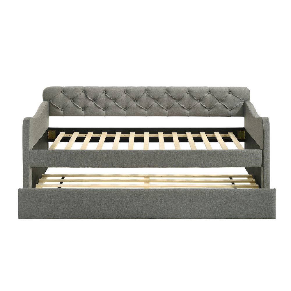Knolt Fabric Twin Daybed With Trundle. Picture 2