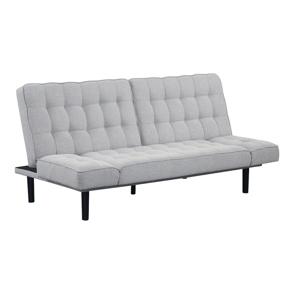 Sunith Wood Frame Fabric Futon Sofa Bed. Picture 1