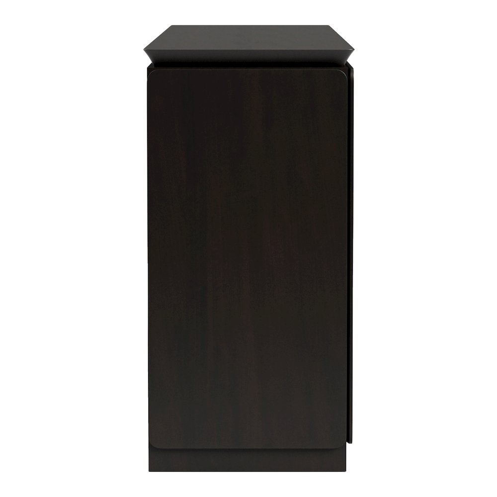 Tavion Black Solid Wood Dining Server. Picture 3