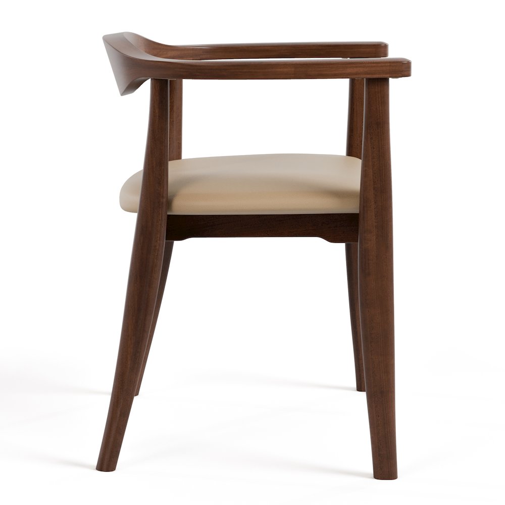 Ralmon Rich Walnut Solid Wood Dining Chair (Set of 2). Picture 3