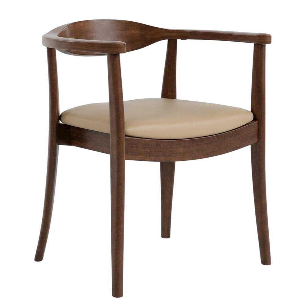 Rich Walnut Solid Wood Dining Chairs (Set of 2) with Comfortable Seating. Picture 4