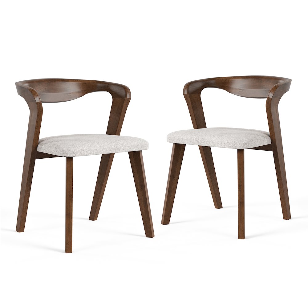 Pascan Rich Walnut Solid Wood Dining Chair (Set of 2). Picture 1