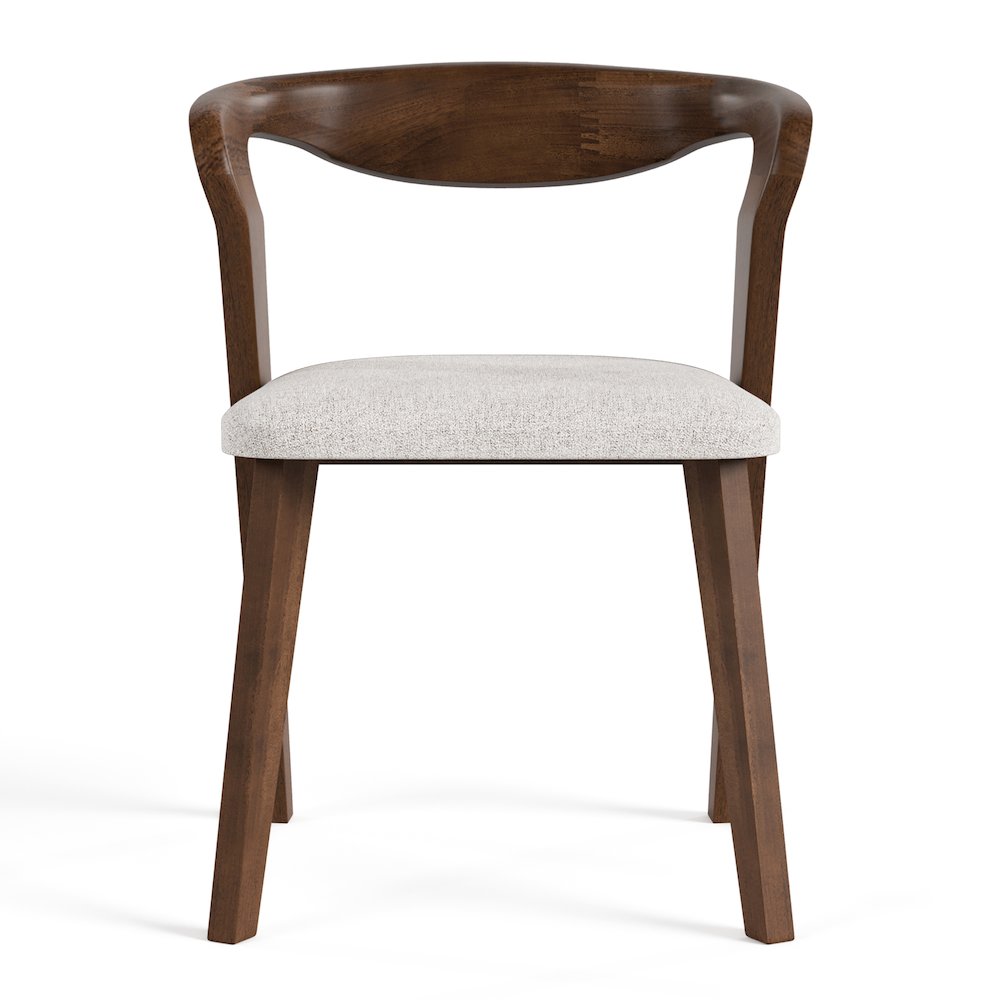 Pascan Rich Walnut Solid Wood Dining Chair (Set of 2). Picture 2