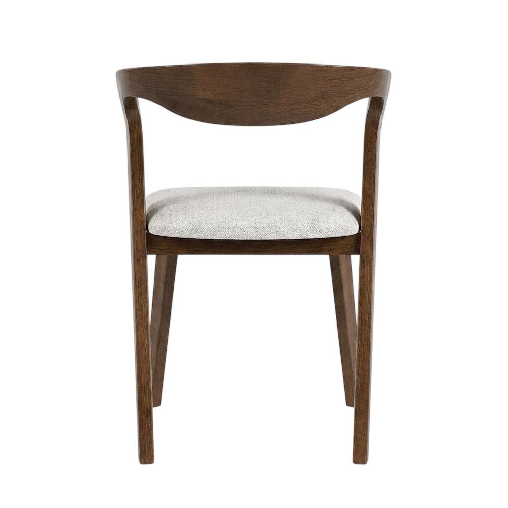 Rich Walnut Dining Chairs with Solid Wood Construction in Set of 2. Picture 5