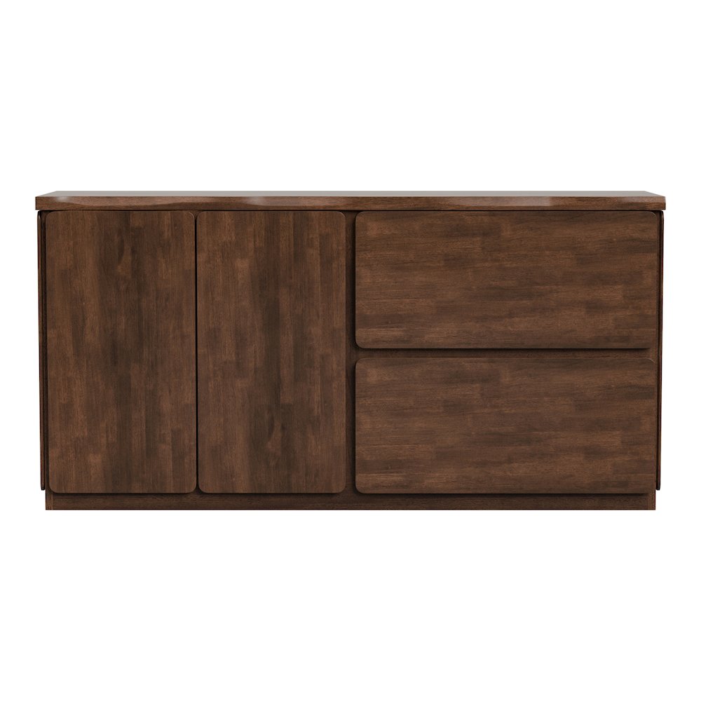 Pascan Rich Walnut Solid Wood Dining Server. Picture 2