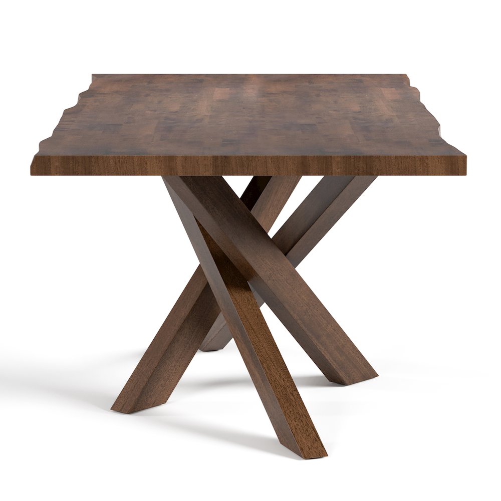 Pascan Rich Walnut Solid Wood Dining Table. Picture 3