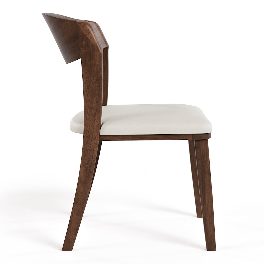 Abigail IV Rich Walnut Solid Wood Dining Chair (Set of 2). Picture 3