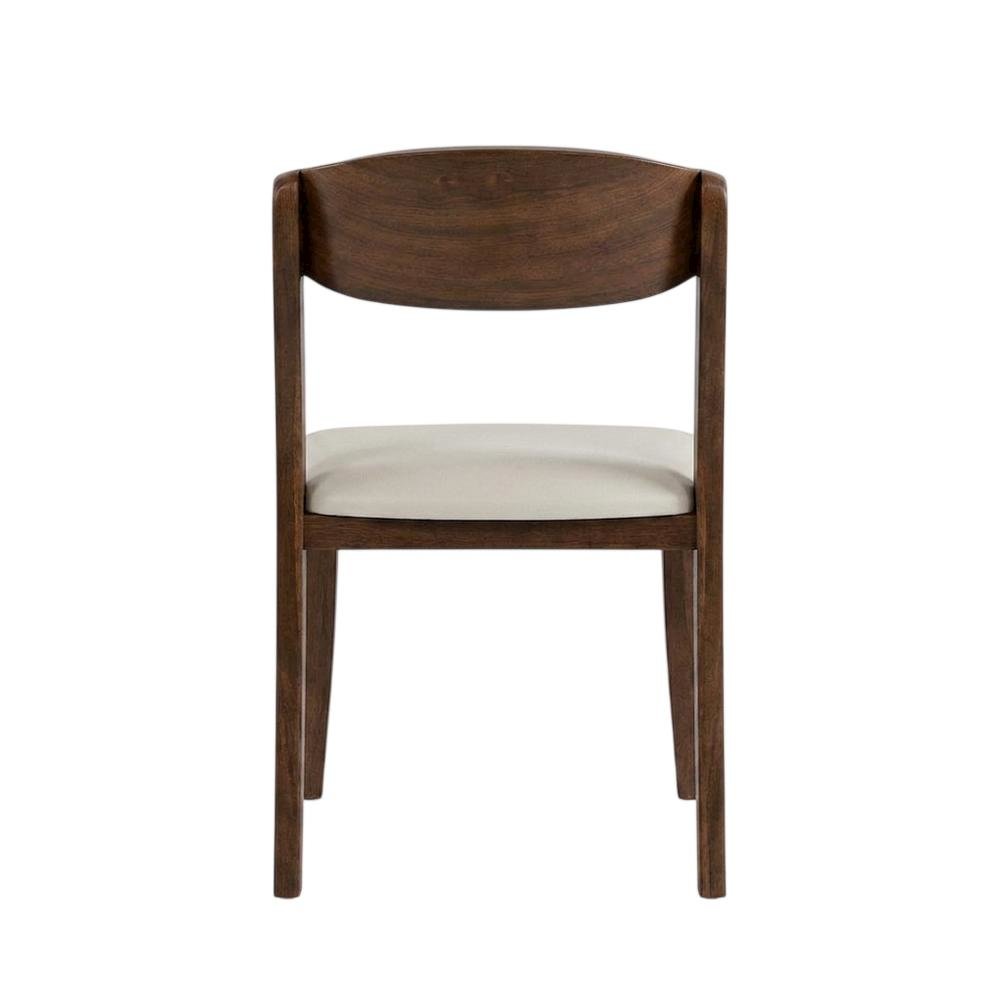 Rich Walnut Dining Chairs Set of 2 with Solid Wood Frame and Comfortable Seating. Picture 4