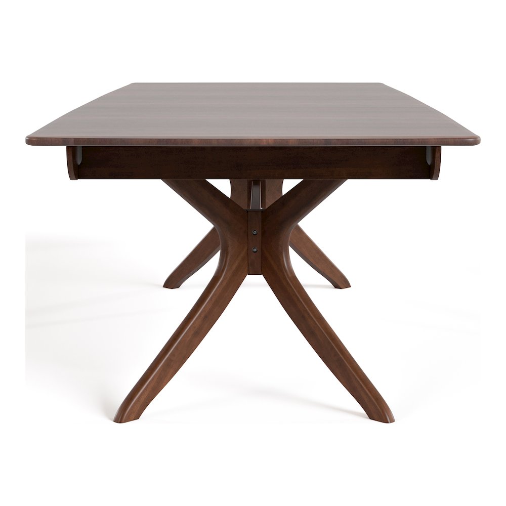 Abigail IV Rich Walnut Solid Wood Dining Table. Picture 3