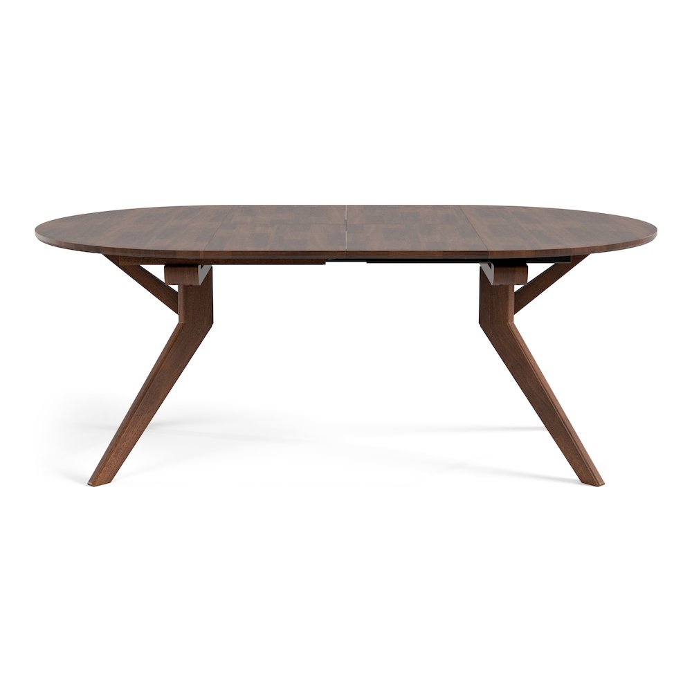 Abigail V Rich Walnut Solid Wood Oval Dining Table. Picture 2