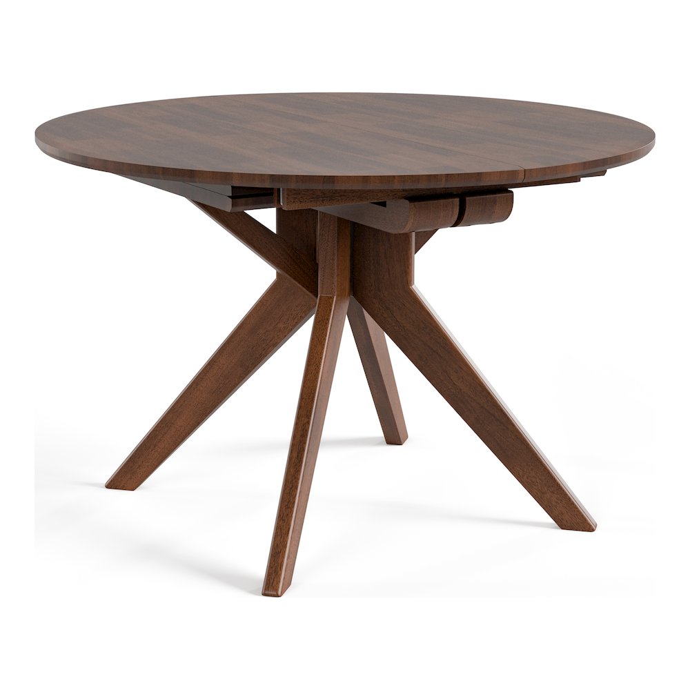 Abigail V Rich Walnut Solid Wood Oval Dining Table. Picture 3