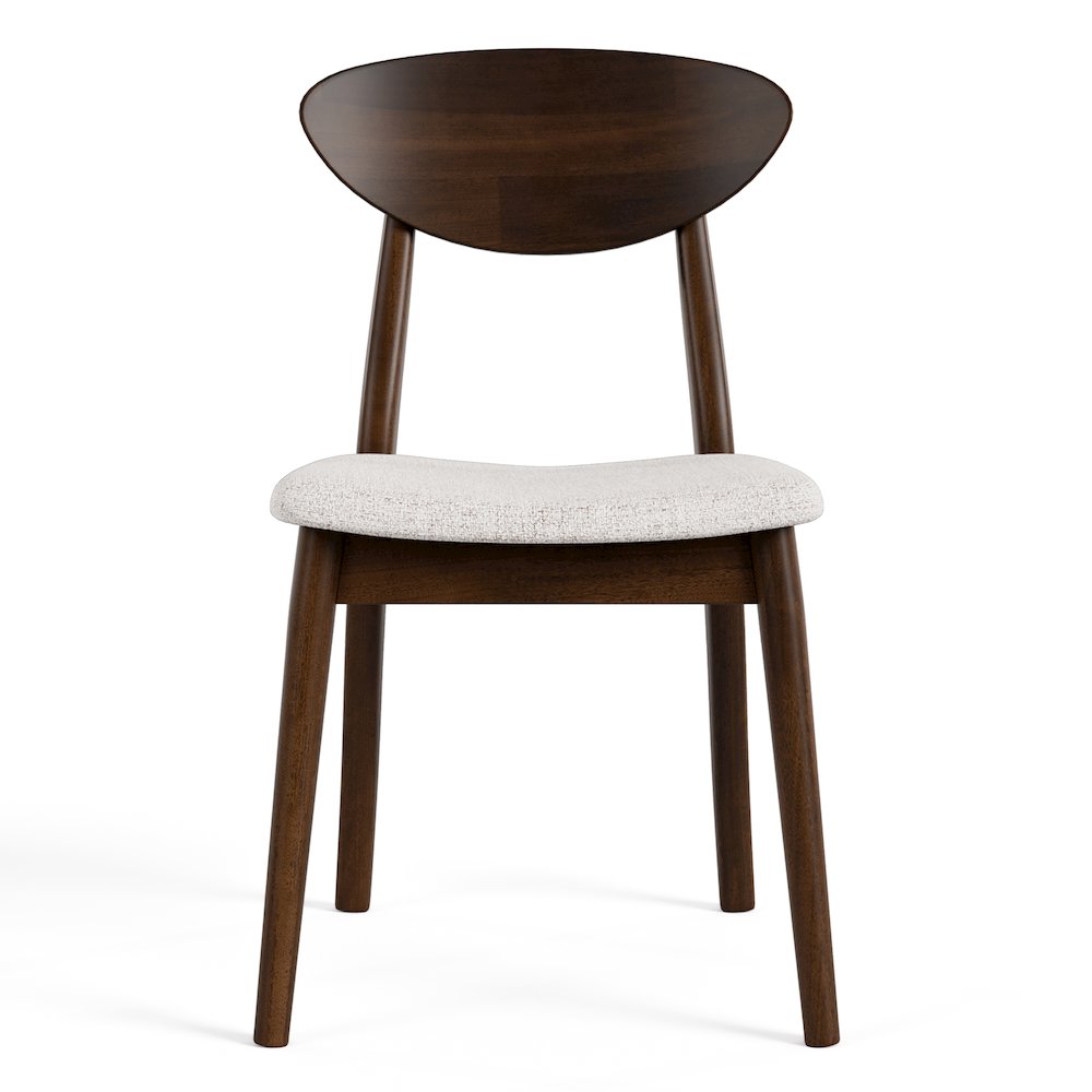 Abigail V Rich Walnut Solid Wood Dining Chair (Set of 2). Picture 2