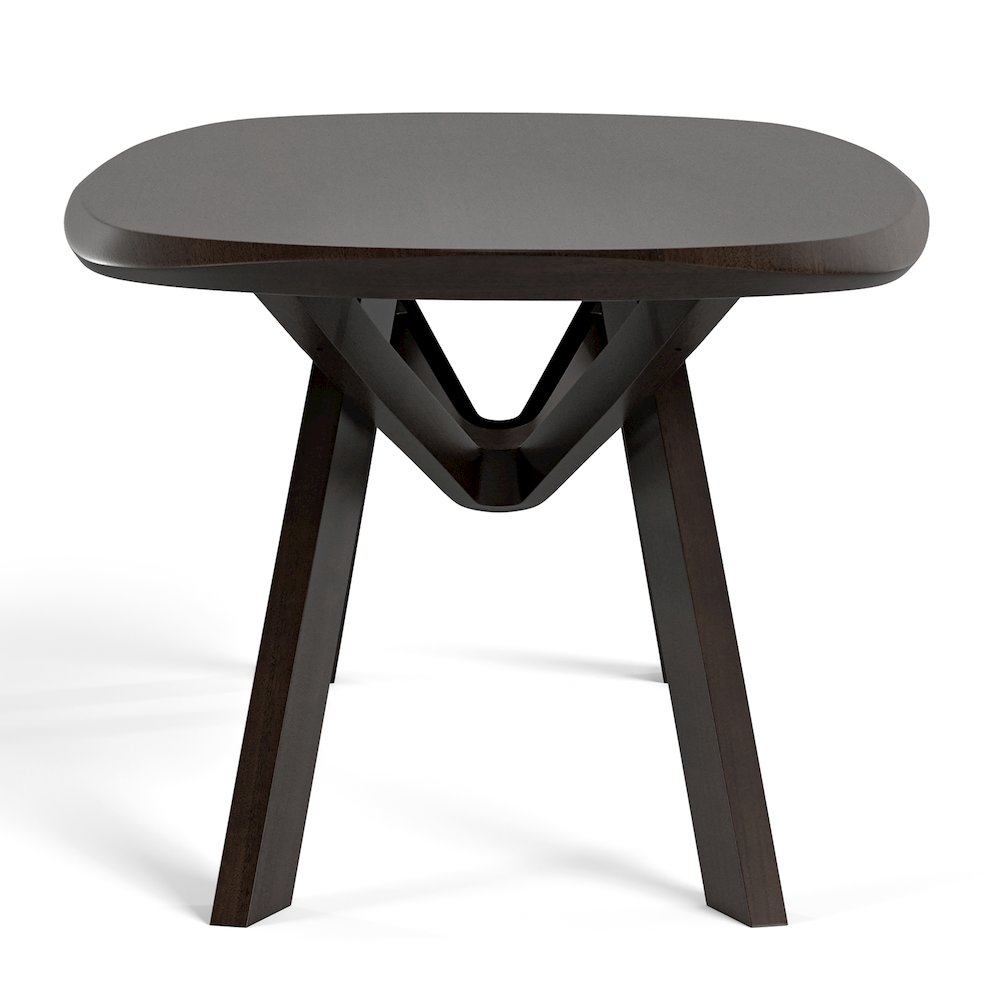 Pradan Solid Wood 3D Cuts Top Oval Dining Table. Picture 3