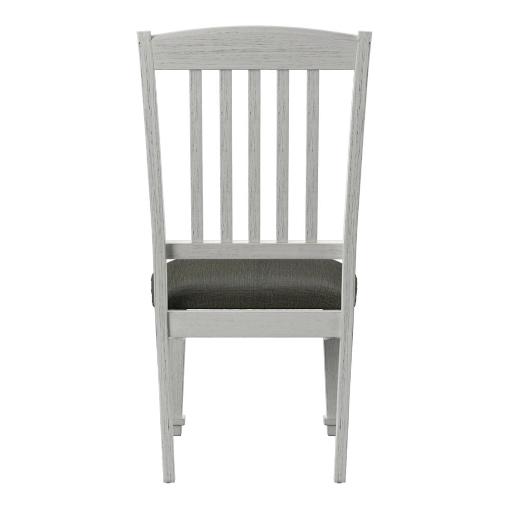 Cassie Wood Padded Dining Chair in Antique White (Set of 2). Picture 3