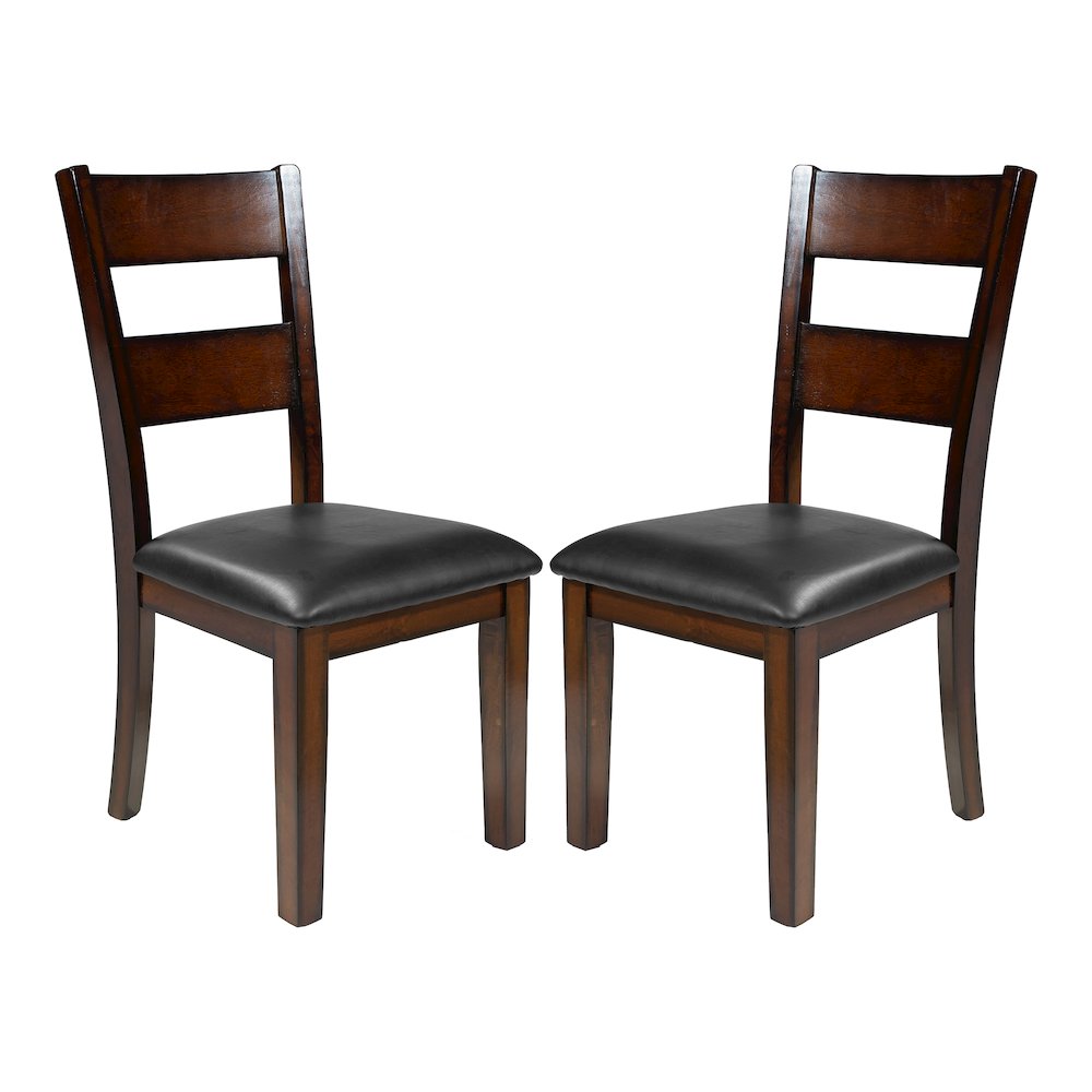 Arlen Wood Dining Chair in Dark Cherry (Set of 2). Picture 1