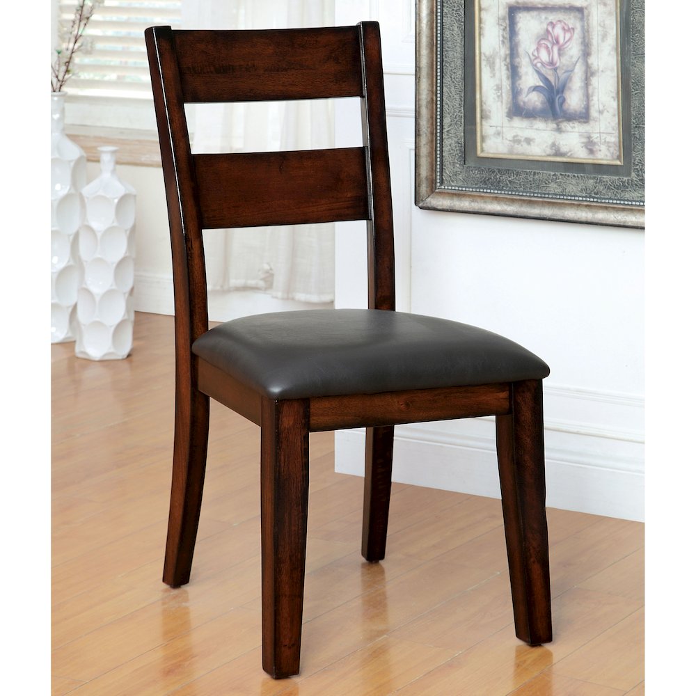 Arlen Wood Dining Chair in Dark Cherry (Set of 2). Picture 4