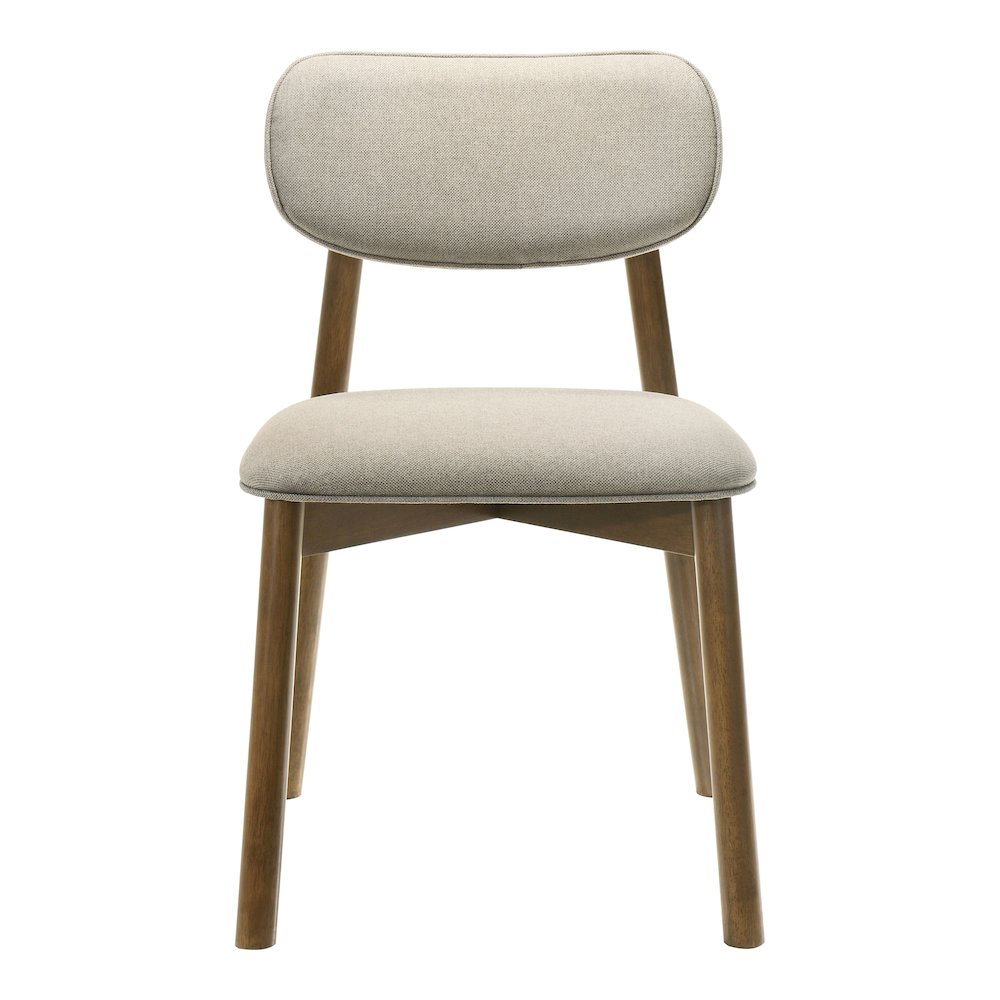 Furniture of America Haukea Mid-Century Walnut Wood Dining Chairs (Set of 2). Picture 2
