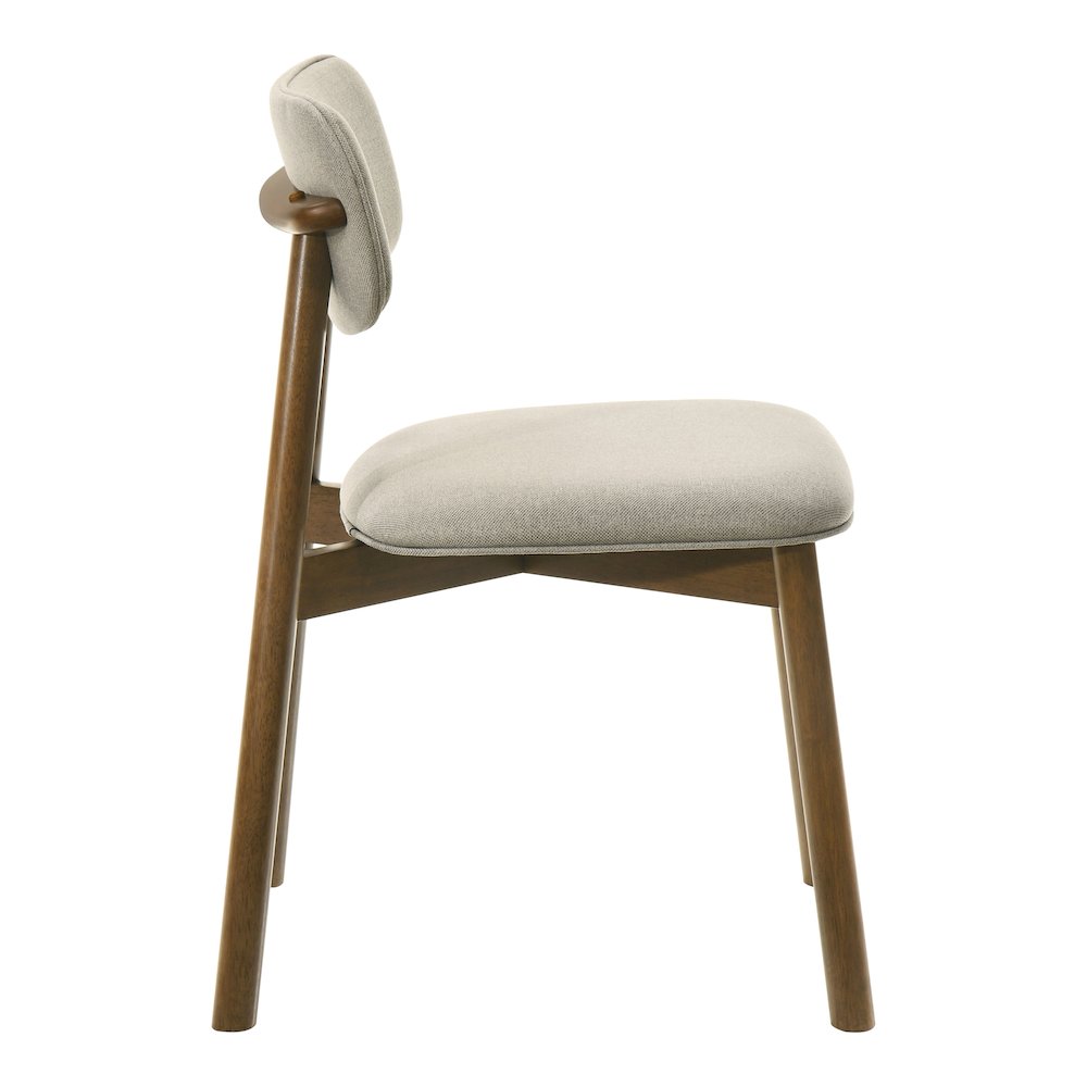 Furniture of America Haukea Mid-Century Walnut Wood Dining Chairs (Set of 2). Picture 3