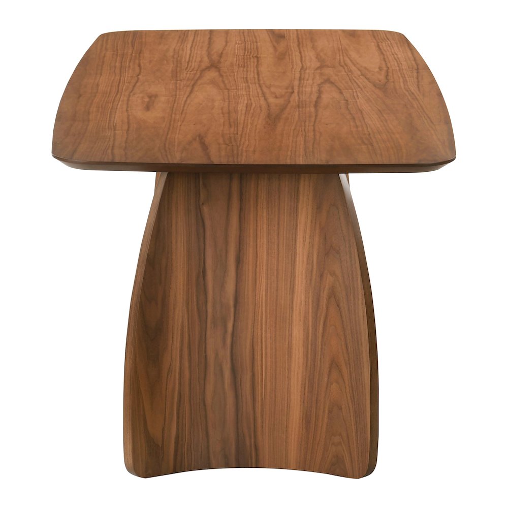 Furniture of America Haukea Mid-Century Modern Walnut Wood Dining Table. Picture 2