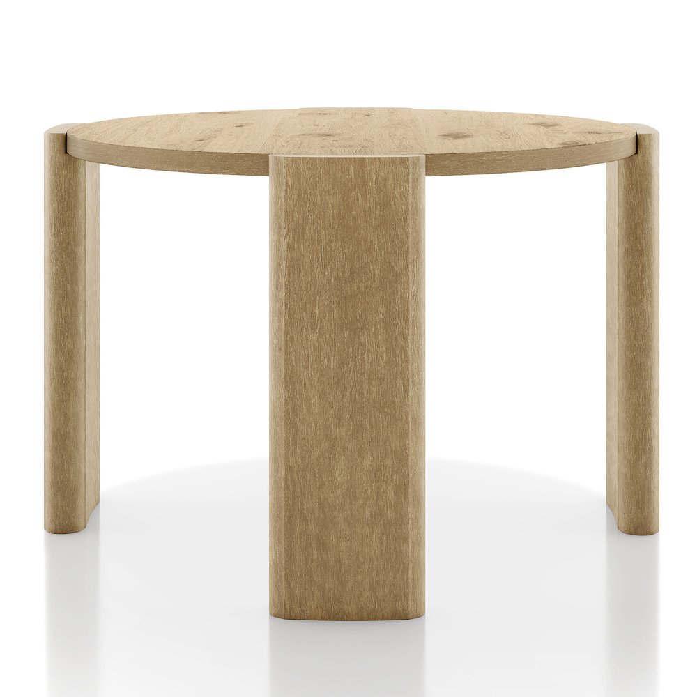 Hallond Solid Wood Round Dining Table in Oak. Picture 2