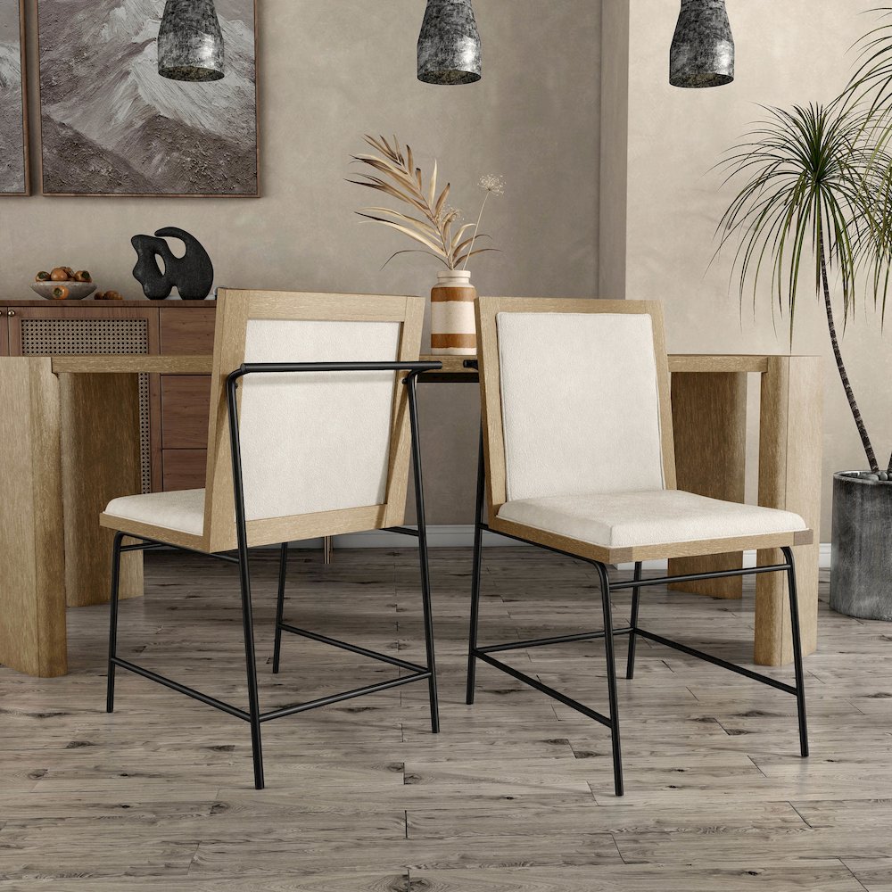 Hallond Solid Wood Dining Chair in Oak (Set of 2). Picture 4