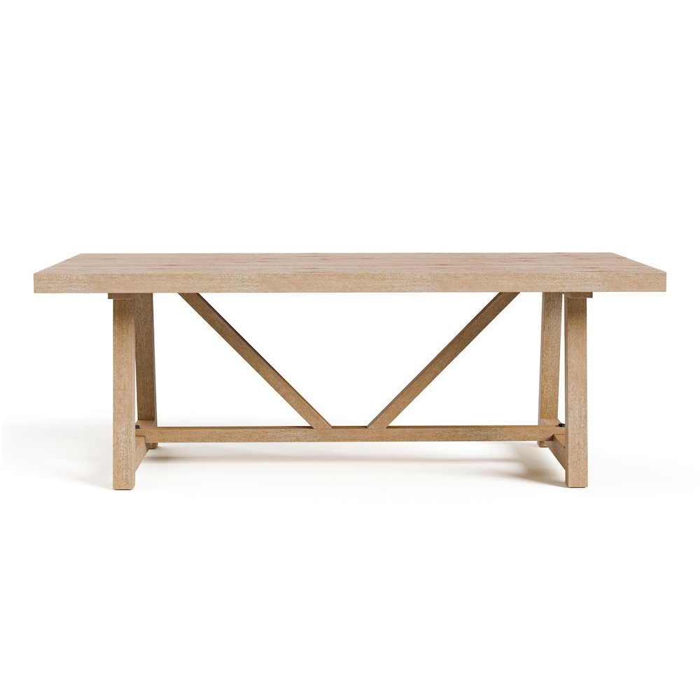 Oldbury Solid Wood Dining Table in Natural Oak. Picture 2