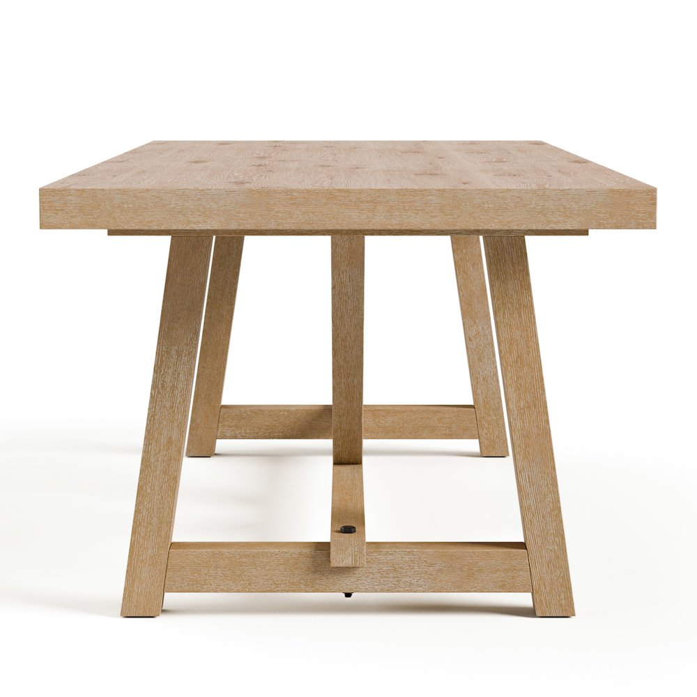 Oldbury Solid Wood Dining Table in Natural Oak. Picture 3