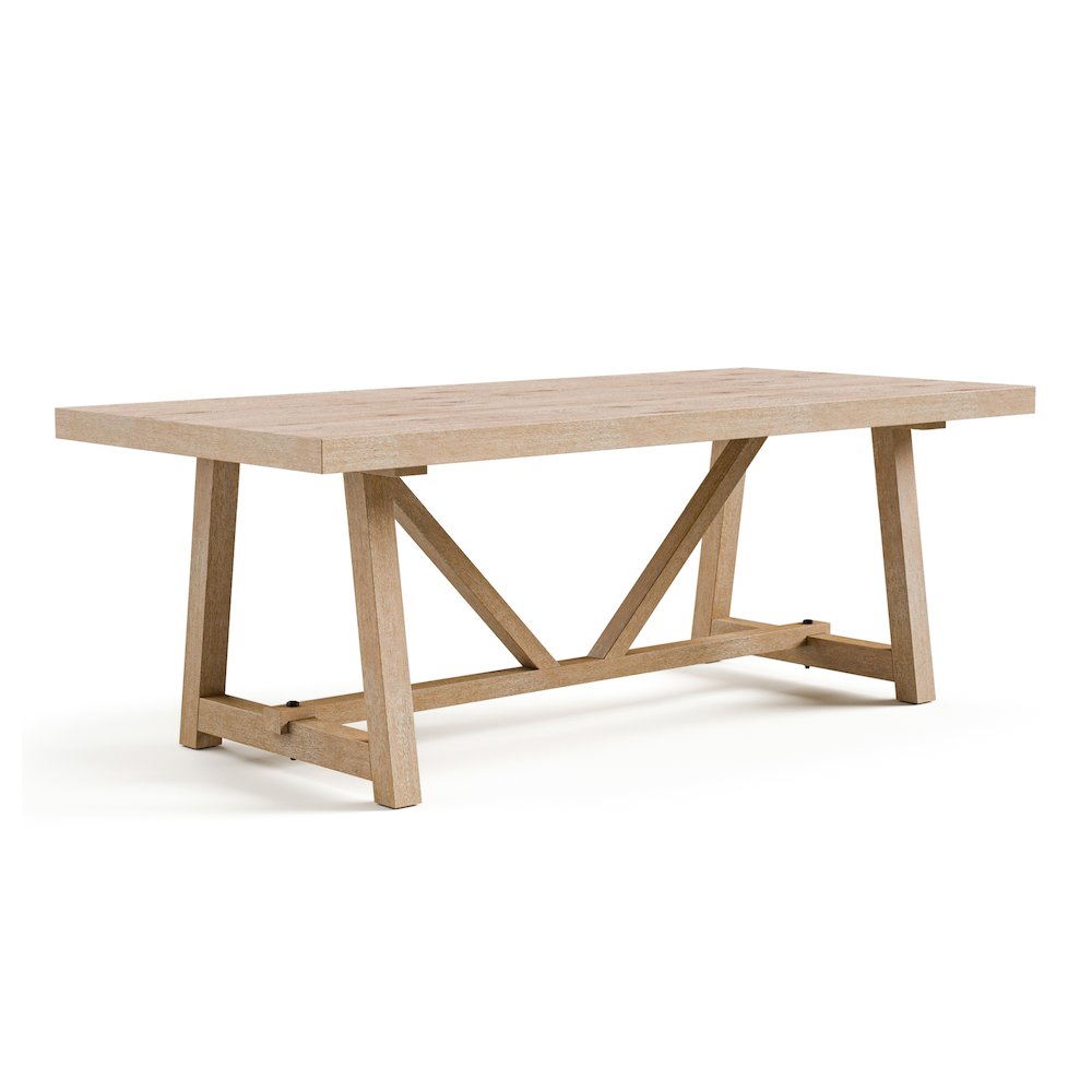 Oldbury 5-Piece Solid Wood Dining Table Set in Natural Oak. Picture 3