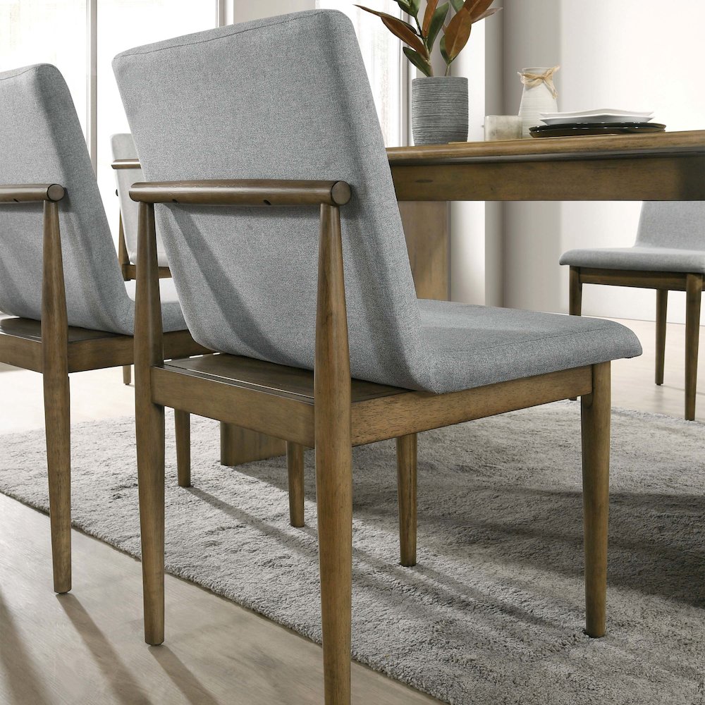 Alto Natural/Light Gray Solid Wood Dining Chairs (Set of 2). Picture 3