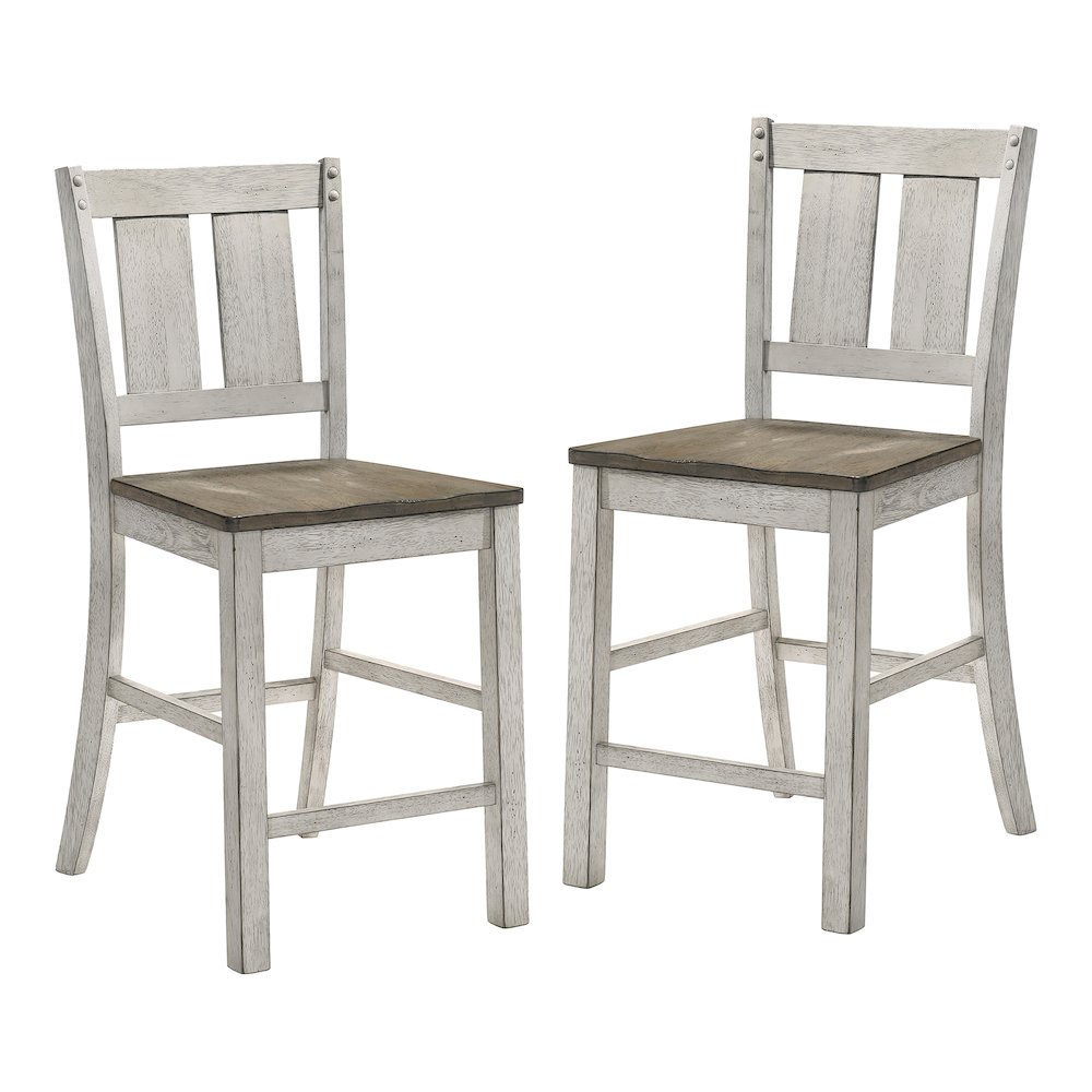 Huntington Wood Counter Chair in Cremini Brown (Set of 2). Picture 1