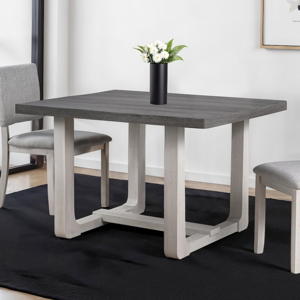 Briven Modern 48-inch Wood Compact Dining Table. Picture 4