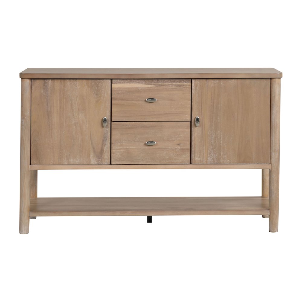 Parpel Transitional Natural 59-inch Wood Server. Picture 2