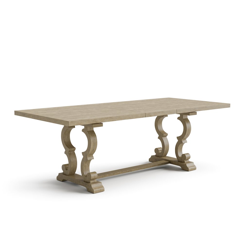 Aggate Solid Wood Dining Table in Rustic Natural Tone. Picture 1