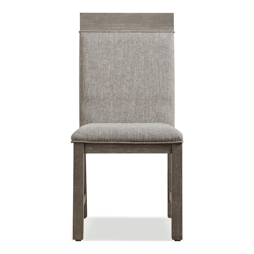 Telli Wood Padded Dining Side Chair in Gray (Set of 2). Picture 2