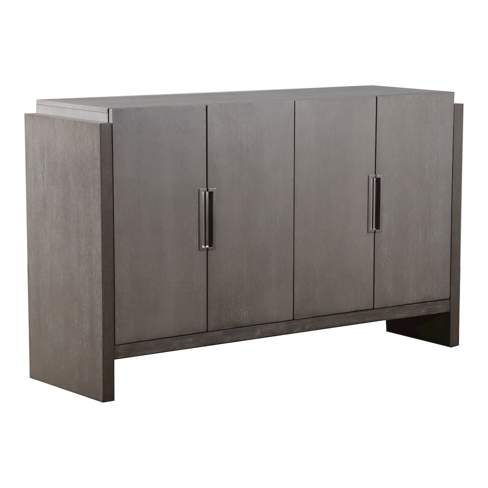 Telli Wood Two-Tone Server with Drawers and Shelves in Gray. Picture 1