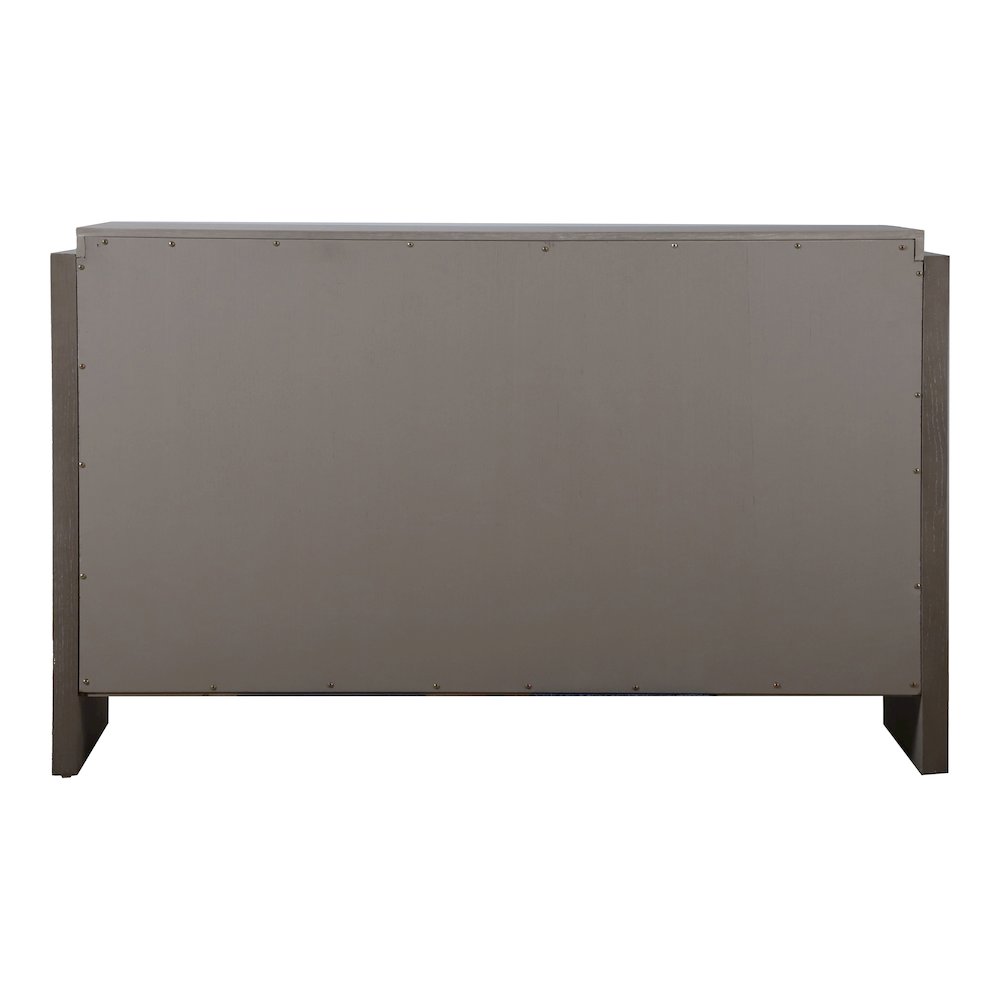 Telli Wood Two-Tone Server with Drawers and Shelves in Gray. Picture 3