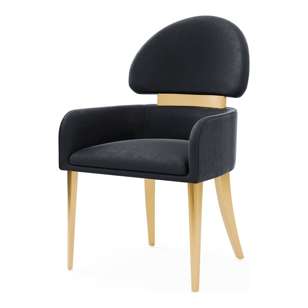 Bexar Modern Upholstered Dining Chairs (Set of 2). Picture 2