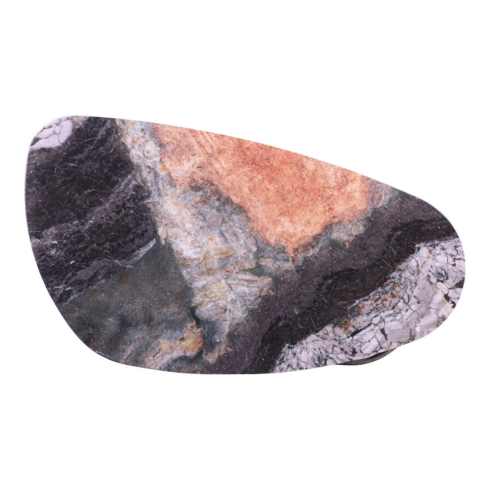 Bexar Multi-Color Sintered Stone Top Oval Dining Table. Picture 3