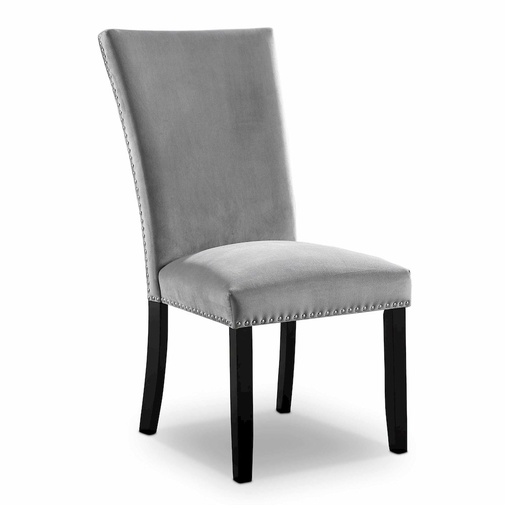 Doxon Modern Light Grey Upholstered Side Chair (Set of 2). Picture 2